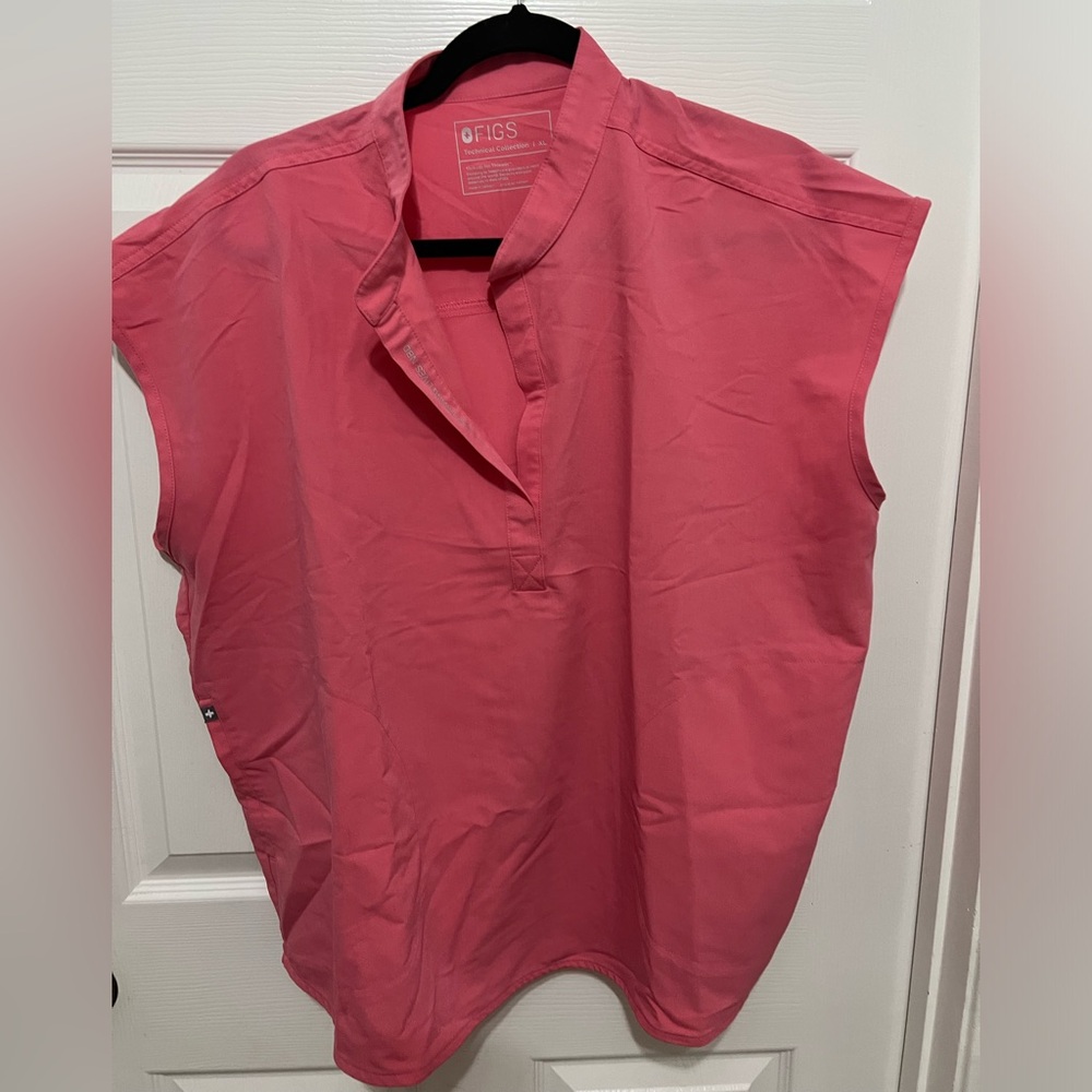 FIGS Pink Sleeveless Tunic Top